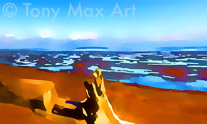 "Boundary Bay Afternoon Close-up" – art prints by Vancouver artist Tony Max