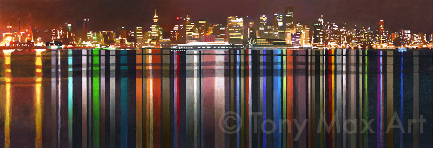 City Lights - Vancouver art prints by artist Tony Max