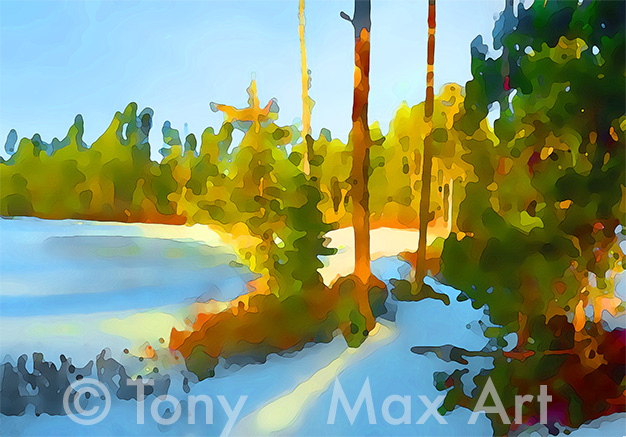 "Edge of a Pond" – Canadian landscape art by Tony Max