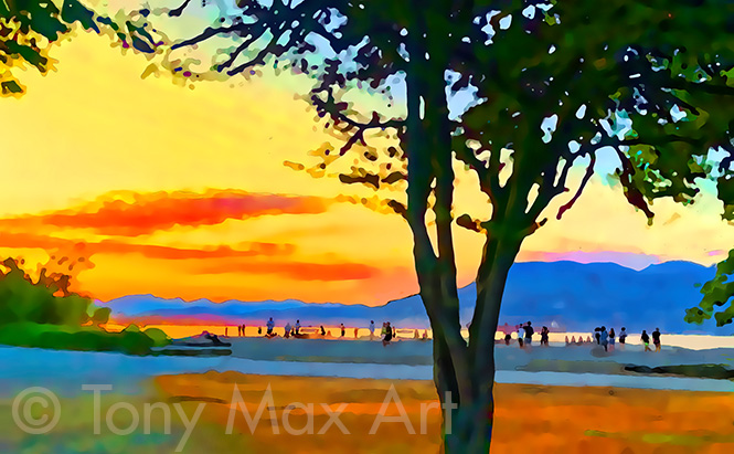 "Jericho Twilight" – Vancouver paintings by artist Tony Max