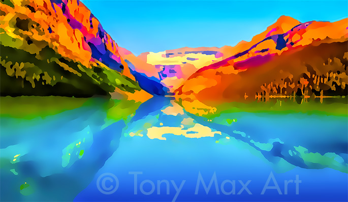 "Lake Louise 2" – Alberta. art by artist painter Tony Max