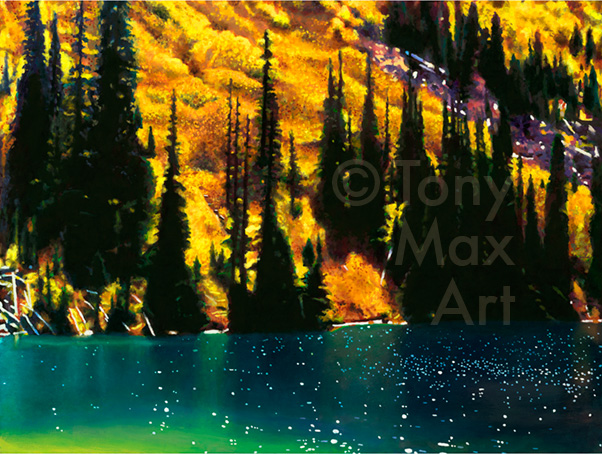 "Turquoise Lake" - Canadian art prints by Tony Max