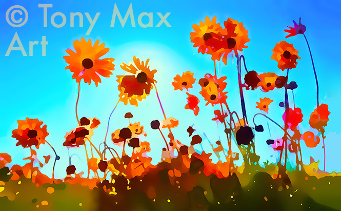 "Wildflowers 3"  -  Tony Max flower art