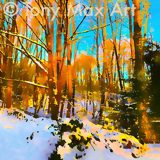 "Winter Landscape 1" – Canadian landscape art by painter Tony Max