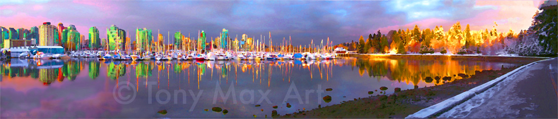 Dusting of Snow  - Vancouver Art Prints by artist Tony Max