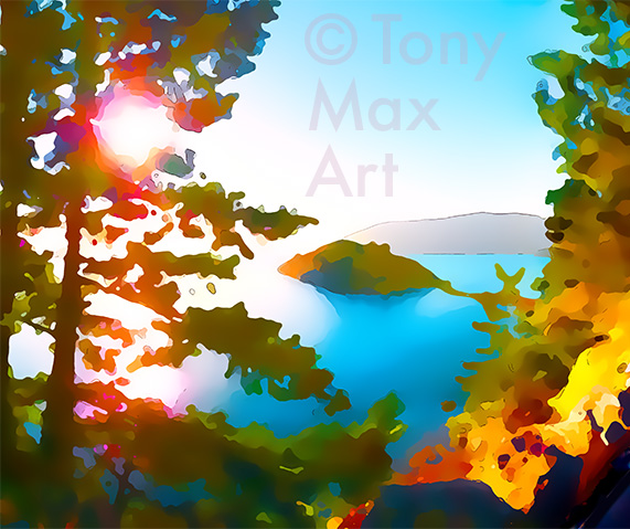 "Approaching Whytecliff – Close-up" – by British Columbia nature artist Tony Max