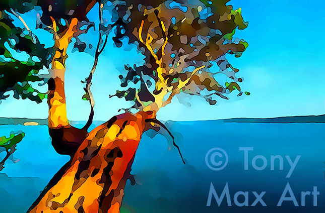 "Arbutus 2" - arbuts art by artist Tony Max