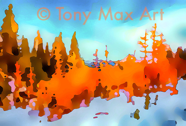 "Autumn Landscape 1" &ndash; Garibaldi Provincial Park, British Columbia prints by artist Tony Max