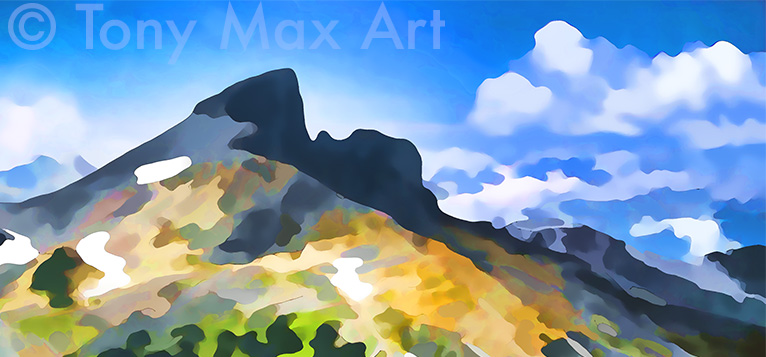 "Black Tusk – Cloud Level" – British Columbia mountain art by Tony Max