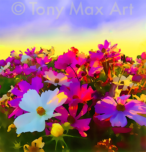 "Botanical 1" - Floral art by artist Tony Max