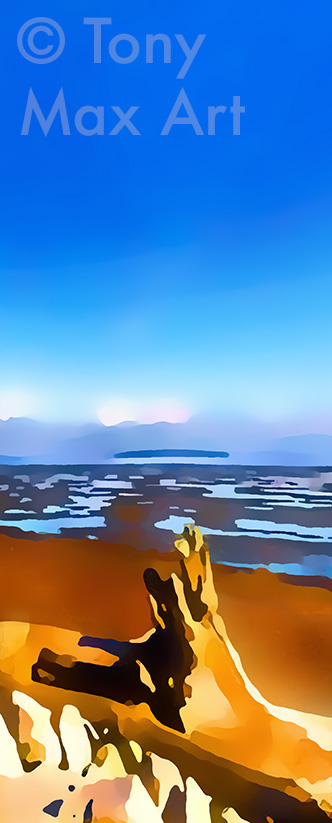 "Boundary Bay Afternoon – Very Tall".  Delta, British Columbia art by artist Tony Max