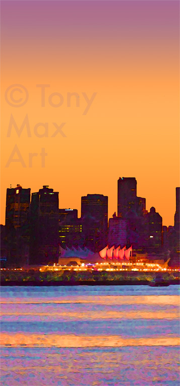 Canada Place – Colored Sails  –  Vancouver visual art by Tony Max