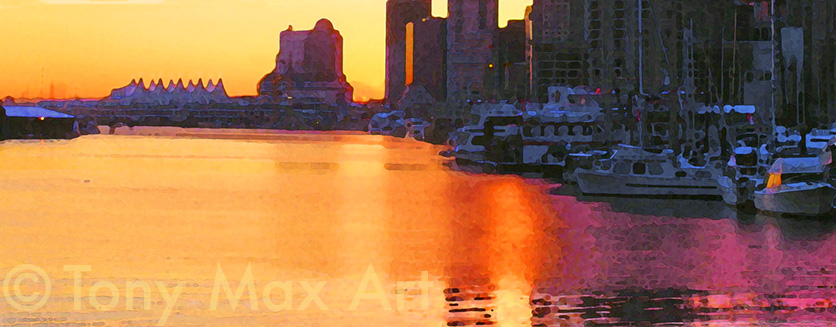 Canada Place Dawn – Vancouver Art by Tony Max