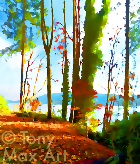 "Cates Park – October" – North Vancouver art by Tony Max