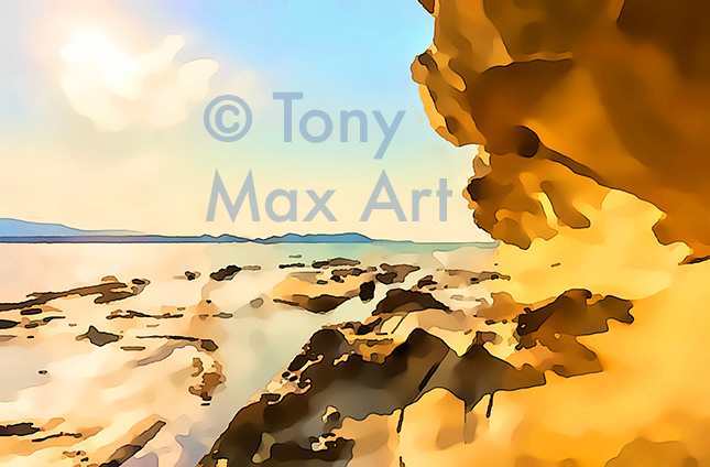 "Coastal Vista 113 – BC coast art by painter Tony Max