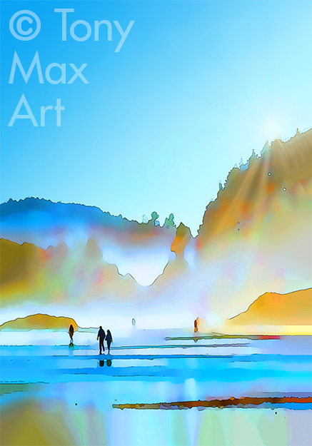 "Coastal Vista 36 – Very Vertical" – British Columbia art by artist Tony Max