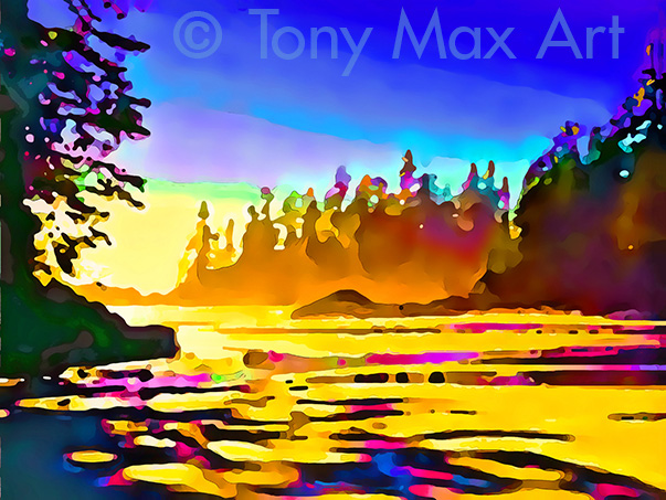 "Coastal Vista 41" – Canadian landscape art by Tony Max