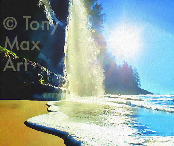 "Coastal-Vista-52-Horizontal" -  British Columbia visual art prints by artist Tony Max