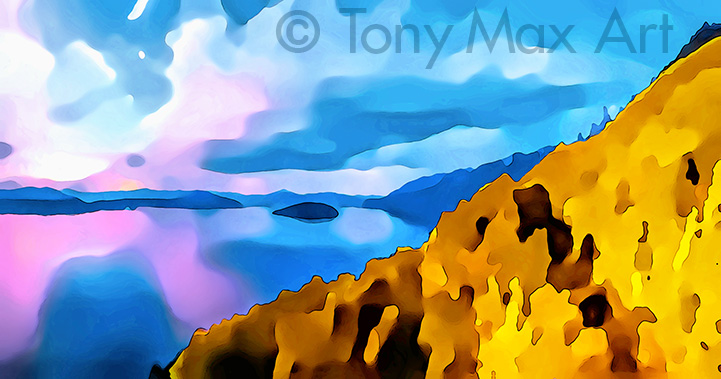 "Coastal Vista 77" – British Columbia art by Canadian fine artist Tony Max