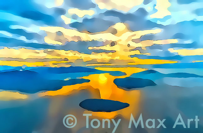 "Coastal Vista 81" – British Columbia art by Canadian fine artist Tony Max