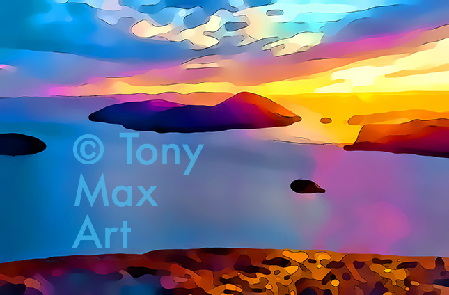 "Coastal Vista 83" – British Columbia coastal art by fine artist Tony Max