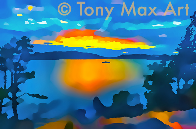 "Coastal Vista 91" – Tony Max artist BC landscape paintings