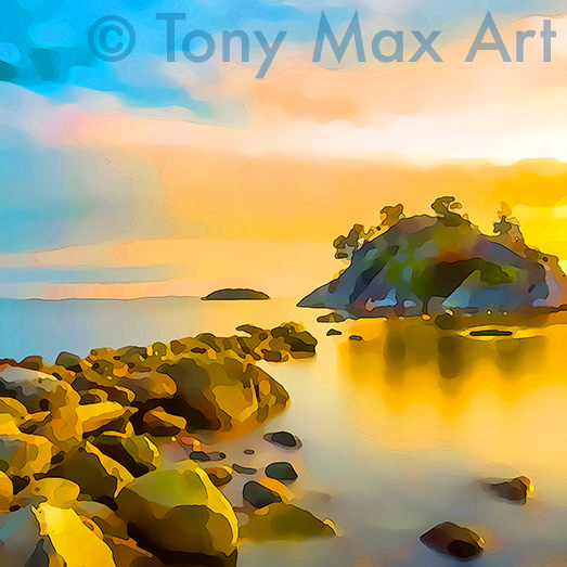 "Whytecliff Perk – Square" - B. C.rart by Tony Max artist