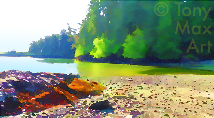 "Colorful Cove in May" - BC fine art by Tony Max