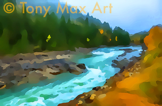"Creek 6" &ndash; Tony Max artist nature paintings