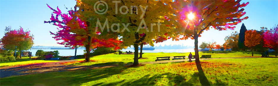 Dazzling Fall Day - North Vancouver art pirnts by Tony Max