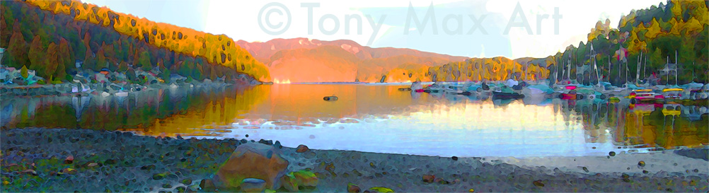 Deep Cove – Brief Brilliance – Deep Cove fine art pictures by Tony Max