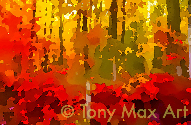 "Fall Forest" – Nature art prints by artist Tony Max