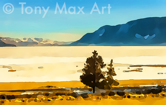 "Fozen Lake" – best Canadian landscape art by artist Tony Max