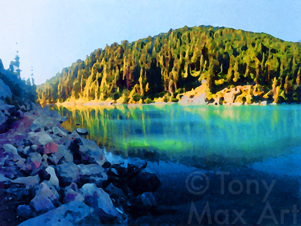 Garibaldi Lake - British Columbia art by artist Tony Max