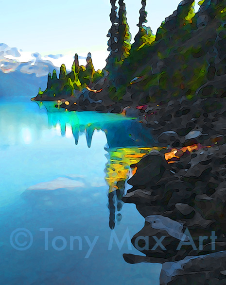 "Garibaldi Turquoise – Vertical" – Canadian landscape artist Tony Max