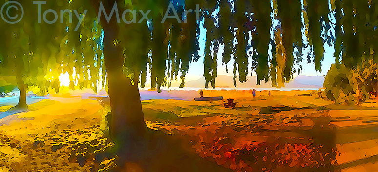 "Jericho Sunset – Overview" - Vancouver art by artist Tony Max