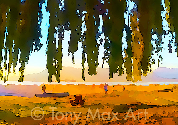 "Jericho Beach – Segment" - art by artist Tony Max