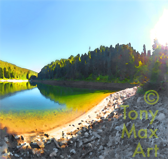 "Lesser Garibaldi Lake" – British Columbia fine art by artist Tony Max