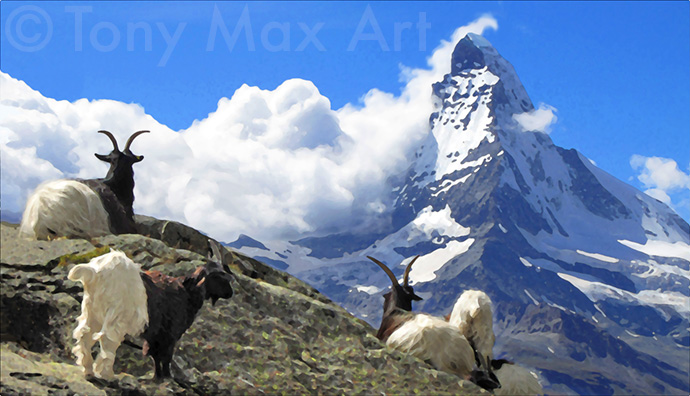 The Matterhorn – Swiss fine art prints by Canadian artist Tony Max