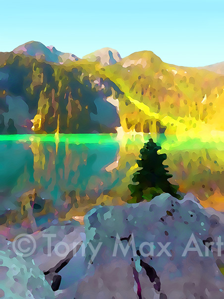 "Middle Joffre Tree (Vertical)" - Sea to Sky art by Tony Max