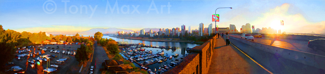 Morning Commute - Vancouver art prints by Artist Tony Max