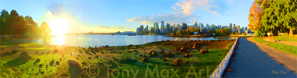 Morning Glory Number One – Stanley Park art prints by Tony Max