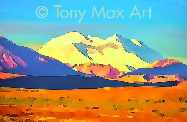 "Mount Denali 3" – Alaska art by artist Tony Max