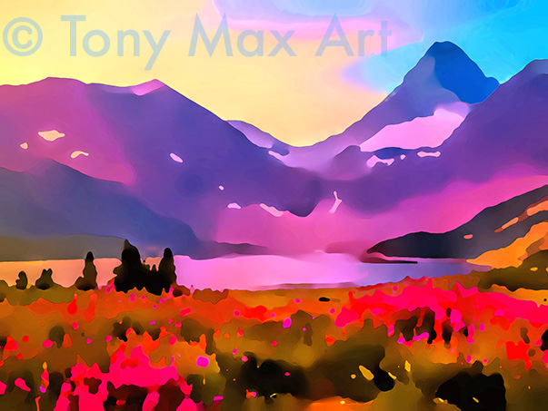 "Mountain 109" – BC art prints by Canada's best artist Tony Max