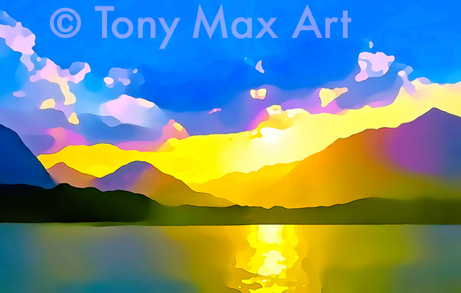 "Mountain 118"  - British Columbia paintings by artist Tony Max