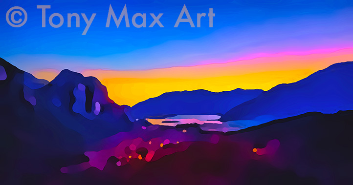 "Mountain 123" – Squamish art by painter Tony Max