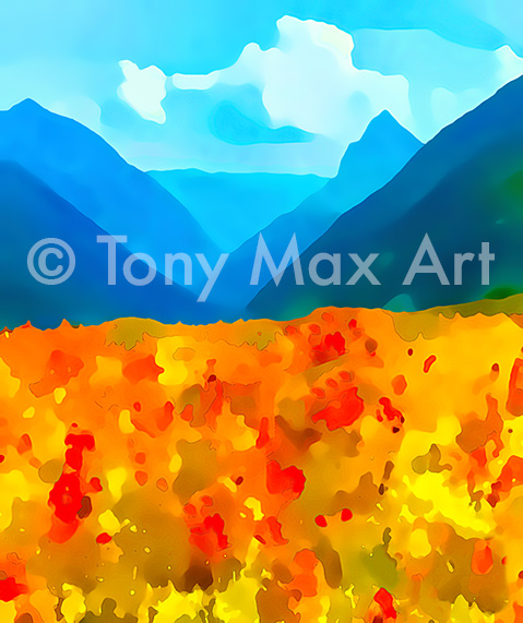 "Mountain 126" – Canadian mountain art by Tony Max