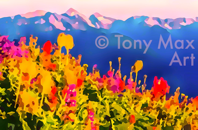 "Mountain 129" – contemporary Canadian andscape art by artist Tony Max