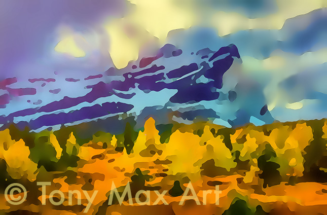 "Mountain 130" – contemporary Canadian landscape art by artist Tony Max