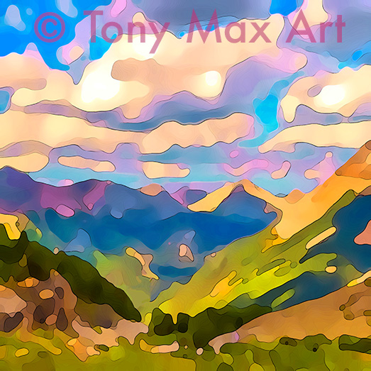 "Mountain 140" – Kootenays paintings by painter Tony Max